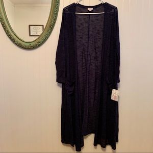 NWT Navy Knit LuLaRoe Sarah Cardigan